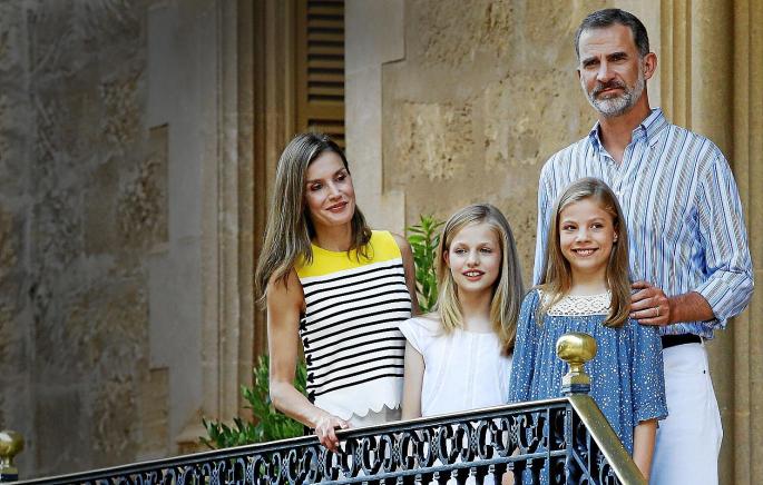 Letizia, Leonor, Sofia und Felipe.