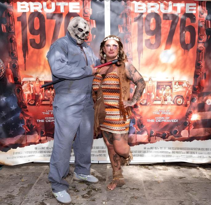 Andreas Robens (l.) spielte einen Mörder in dem Film Brute 1976.