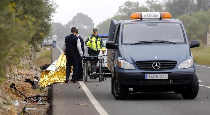 Der Unfall auf der Landstraße nach Sineu kostete zwei Menschen das Leben.