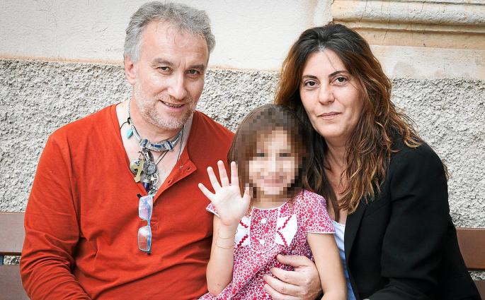 Fernando Blanco und Margalida Garau mit ihrer Tochter Nadia Nerea.