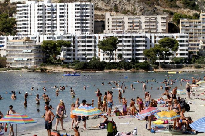 Blick auf den Strand von Santa Ponça.