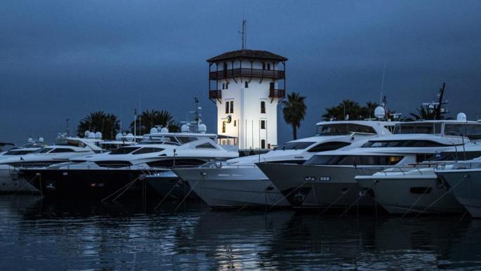 Boote im Hafen von Puerto Portals.