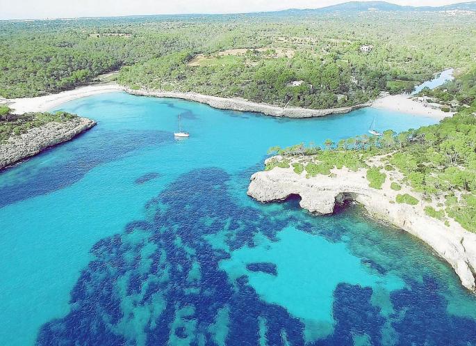 Der Naturpark Mondragó in der Gemeinde Santanyí auf Mallorca.