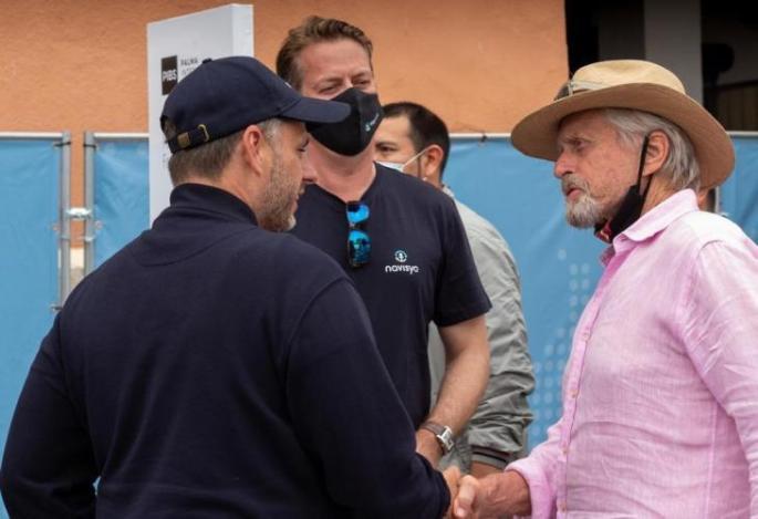 Michael Douglas am Freitag zu Gast auf der auf der "Palma International Boat Show".