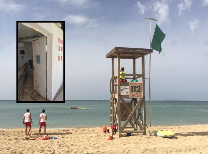 Die Rettungsschwimmer auf Mallorca sind unzufrieden mit dem Zustand ihrer Badehäuschen.
