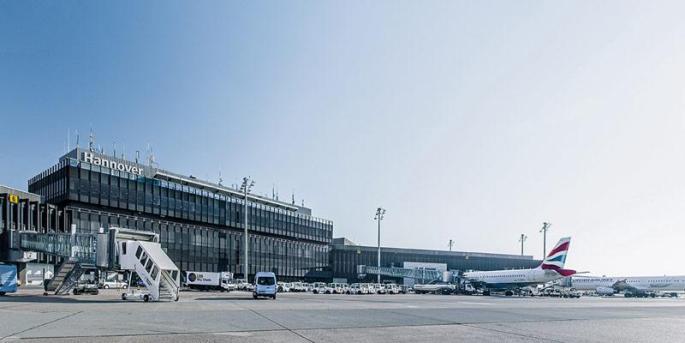 So sieht der Flughafen von Hannover aus.