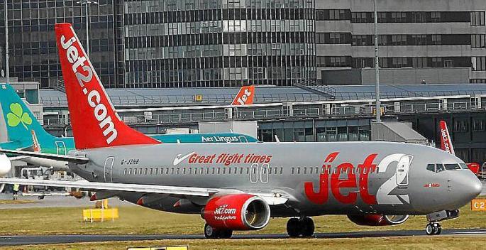 Flugzeug der britischen Charter-Airline Jet 2.
