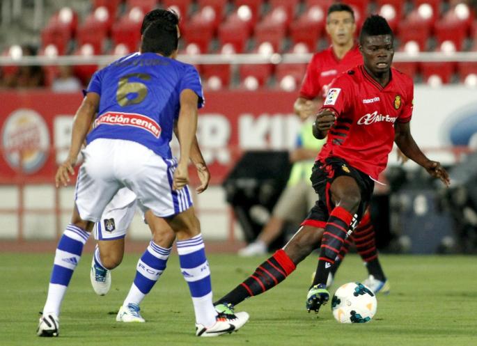 Der junge Ghanaer Thomas Teye machte gegen Recreativo ein überzeugendes Spiel für Mallorca.