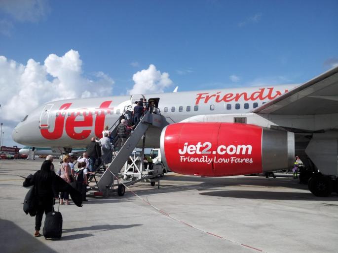 Flugzeug der britischen Airline Jet2.