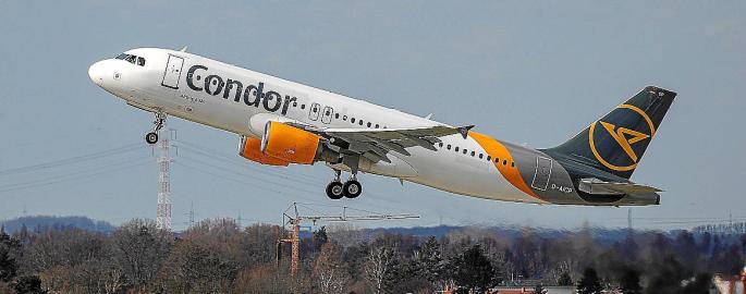 Die Airline Condor verkehrt zwischen Frankfurt und Palma. (Foto: Ultima Hora)