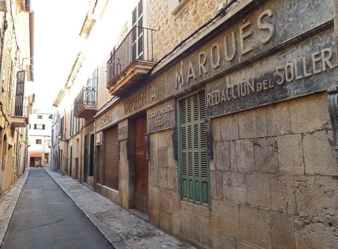 Das ehemalige Druckerei- und Verlagsgebäude des Lokalzeitung "Sóller" von 1885 wird möglicherweise ein Hotel.