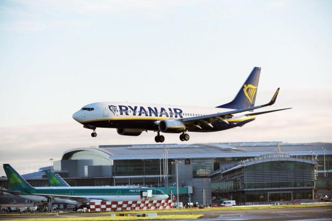 Landender Ryanair-Jet.
