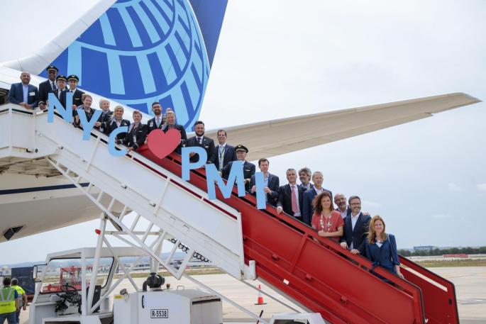 Flug aus Amerika.