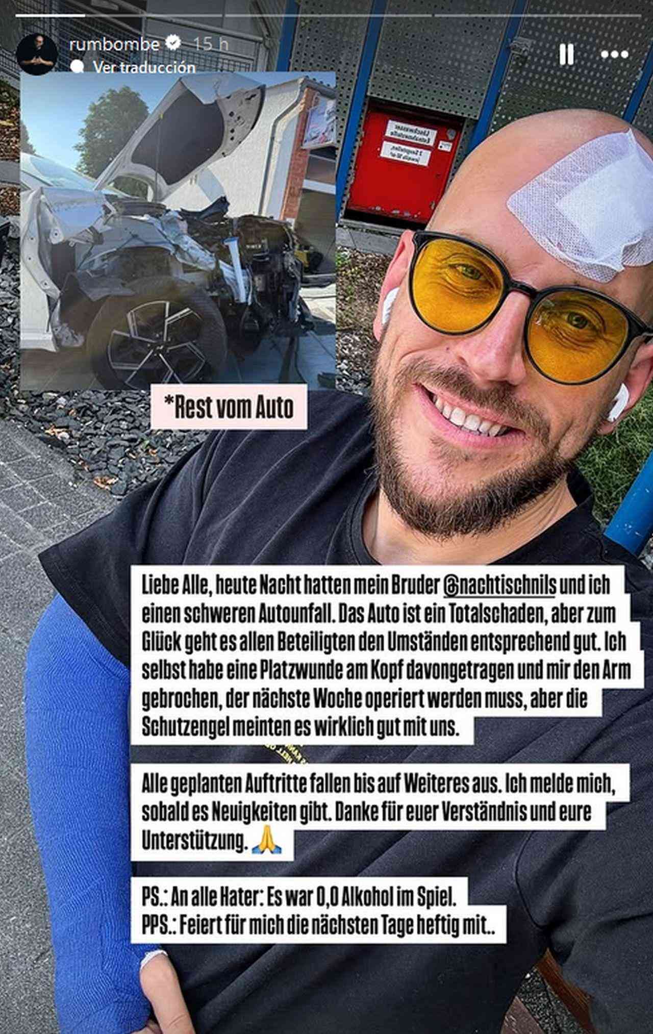Auto Totalschaden, Arm gebrochen: Mallorca-Partysänger sagt nach ...
