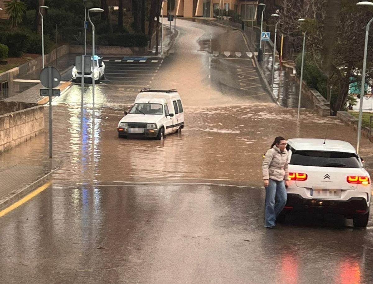 Überschwemmung sa Font de sa Cala