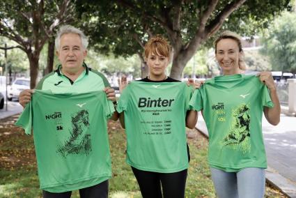 Jeder Teilnehmer am Binter Night Run erhält ein grünes T-Shirt.