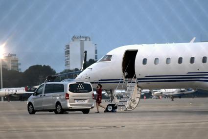 Der Privatjet von Elton John landete am Freitag auf Mallorca.