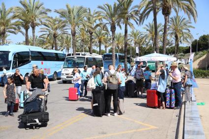 PALMA. TURISMO. Mallorca afronta la semana con la mayor ocupaciÃ³n hotelera del aÃ±o por el turismo alemÃ¡n. El aeropuerto registra este fin de semana un trÃ¡fico de 2.324 aviones. La mayor parte procede de Reino Unido y Alemania.MAS FOTOS EN LA CARPETA