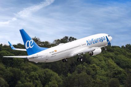 Startender Flieger von Air Europa.