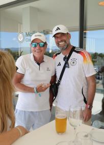 Networking unter Promis: Am Rande des ATP Turnieres in Santa Ponça lernten sich Dieter Bohlen (l.) und Jürgen Klopp (r.) persönlich kennen.