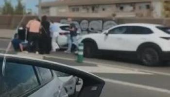 Auf dem Standstreifen ging es hart zur Sache.