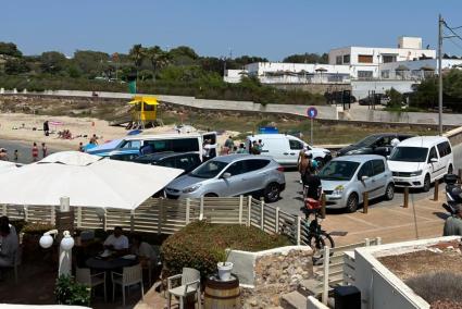 Blick auf den Strand von El Peñón.