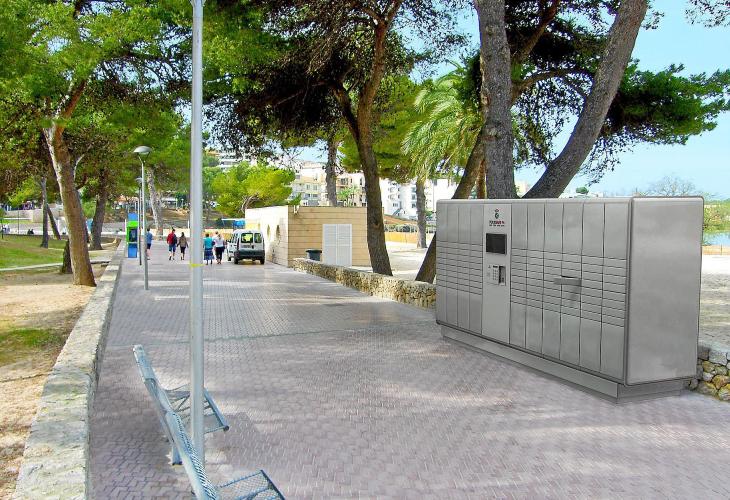 Die neuen Strandsafes in Santa Ponça im Südwesten Mallorcas.