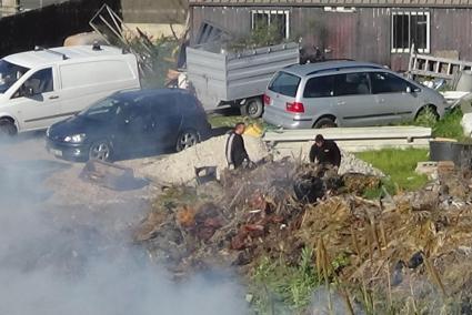 Gegen das Verbrennen von Gartenabfällen