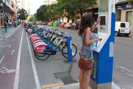 Die Abonnenten von "Bicipalma" nutzen den Service in der Hauptstadt von Mallorca immer mehr.