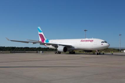 Eine Maschine von Eurowings.