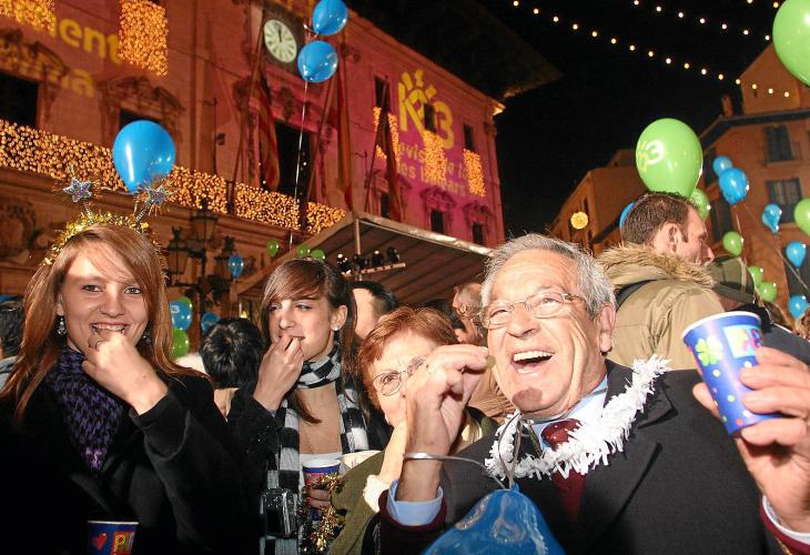 Die größte Silvesterparty der Insel steigt normalerweise auf dem Rathausplatz in Palma, in diesem Jahr findet sie auf dem Borne 