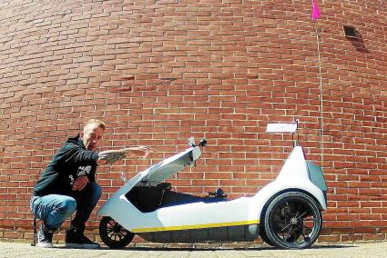 Alexander Post plant, mit seinem E-Bike Sinclair C5 von Oldenburg in Niedersachsen bis nach Port de Sóller zu radeln