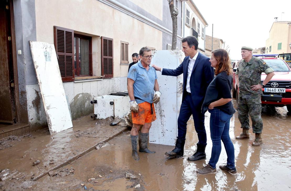 SANCHEZ VISITA ZONA AFECTADA POR LLUVIAS TORRENCIALES